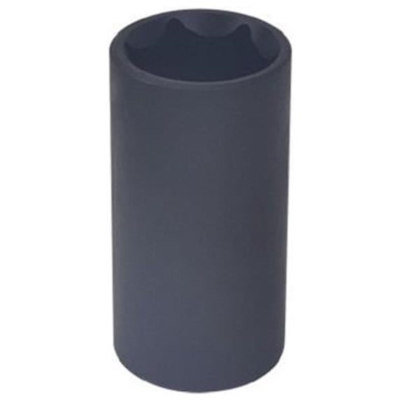 Master Mechanic JK180403 Metric Deep Impact Socket, 6-Point, 1/2 In. Drive, 22mm - Quantity 10