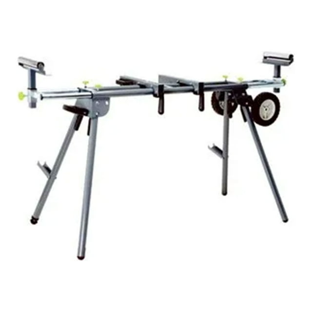 Master Mechanic Lightweight Adjustable Miter Saw Stand w/Wheels, Black
