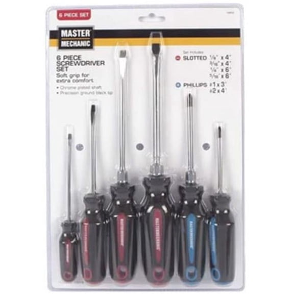 Master Mechanic Nut Driver Set, 6 Piece