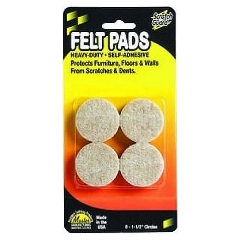 Scratch Guard Self-Adhesive Felt Circles - Circle - Self-adhesive - Beige - Polyester Felt - 8/Pack Scratch Guard Self-Adhesive Felt Circles - Circle - Self-adhesive - Beige - Polyester Felt - 8/Pack