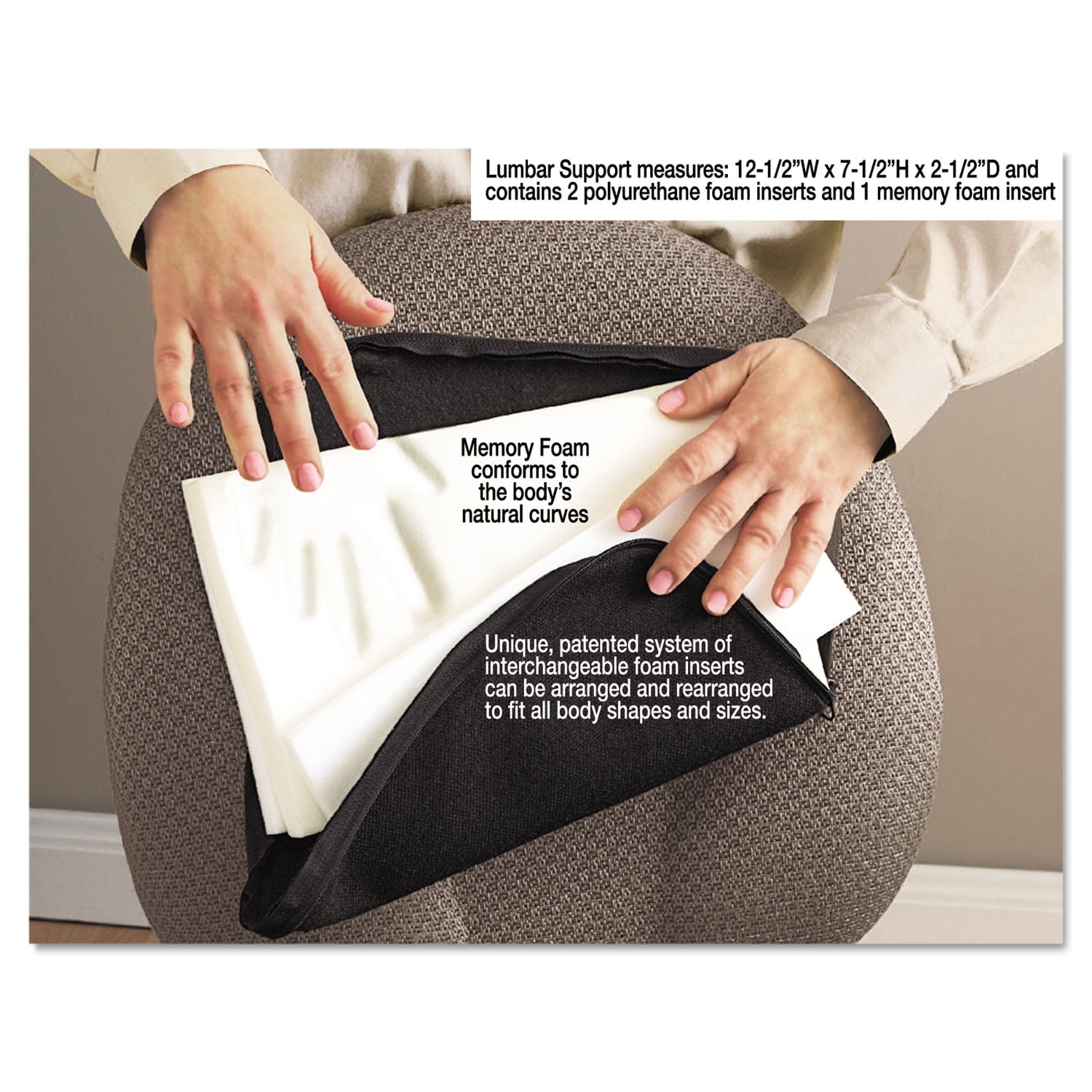 Master Mfg. Co The ComfortMakers Lumbar Support, Deluxe, Adjtable ...