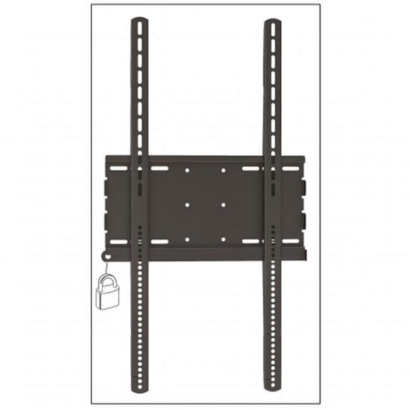 Master Mounts 3064F Vertical / Portrait Locking Fixed/Flat TV Wall Mount, Commercial Use -- Holds TVs as Signage, Menu Boards, and Creative Video Displays, Fits up to 70" screens (Black)