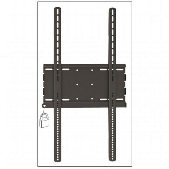 Master Mounts 3064F Vertical / Portrait Locking Fixed/Flat TV Wall Mount, Commercial Use -- Holds TVs as Signage, Menu Boards, and Creative Video Displays, Fits up to 70" screens (Black)