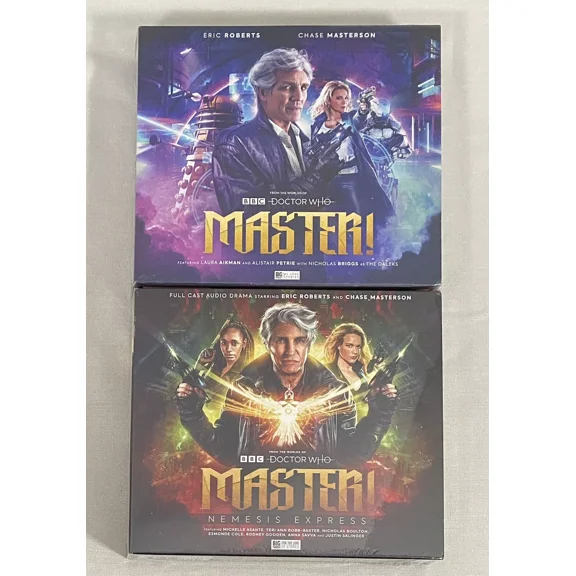 Master & Nemesis Express Doctor Who Big Finish audio CD LOT NEW Eric Roberts