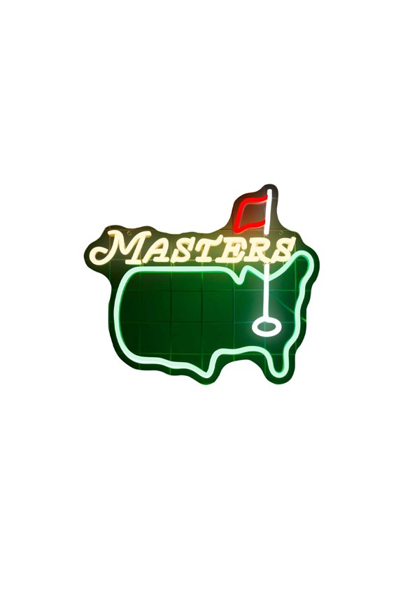 Master Neon Sign for Wall Decor Golf Neon Light for Man Cave Dimmable LED Light Up Sign for Golf Course Gym Club Bedroom Office Park Party Club Decor Birthday Gifts Art Size12.6 * 14.5In