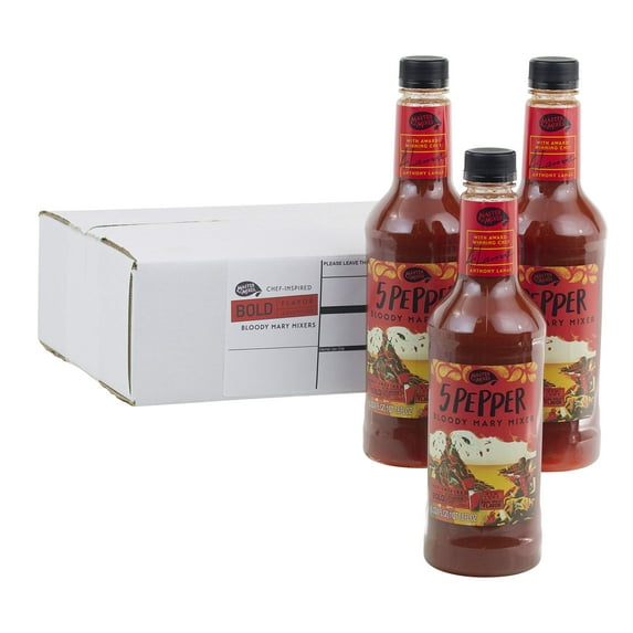 Master Of Mixes 5 Pepper Extra Spicy Bloody Mary Drink Mix, Ready To Use, 33.8 Fl Oz (Pack Of 3)