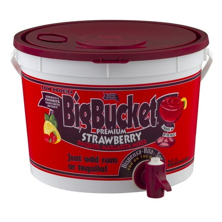 Master Of Mixes Big Bucket Premium Strawberry Daiquiri/Margarita Mixer, 96.0 FL OZ