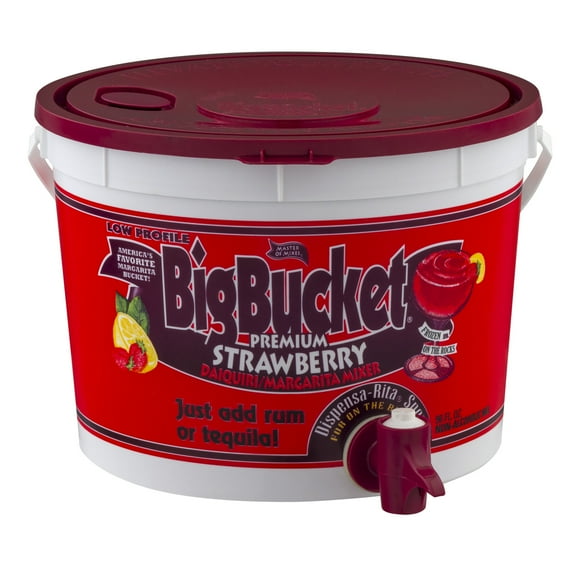 Master Of Mixes Big Bucket Premium Strawberry Daiquiri/Margarita Mixer, 96.0 FL OZ