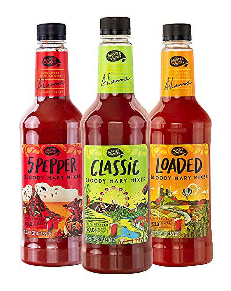 Master Of Mixes Bloody Mary Variety Pack Classic Bloody Mary, 5Pepper