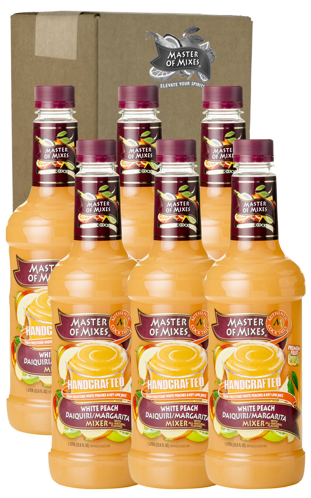 Master Of Mixes White Peach Daiquiri / Margarita Drink Mix, Ready To