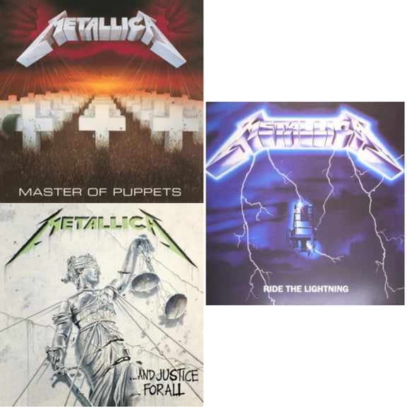 Ride The Lightning (180G) & Master Of Puppets (Remastered) & And Justice For All (Remastered) [LP Vinyl Bundle]
