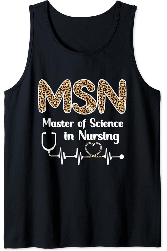 Master Of Science In Nursing Student Graduation Tank Top Size S-3XL