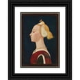 thumbnail image 1 of Master Of The Castello Nativity 18x24 Black Ornate Framed Double Matted Museum Art Print Titled: Portrait of a Woman (Probably 1450s), 1 of 5