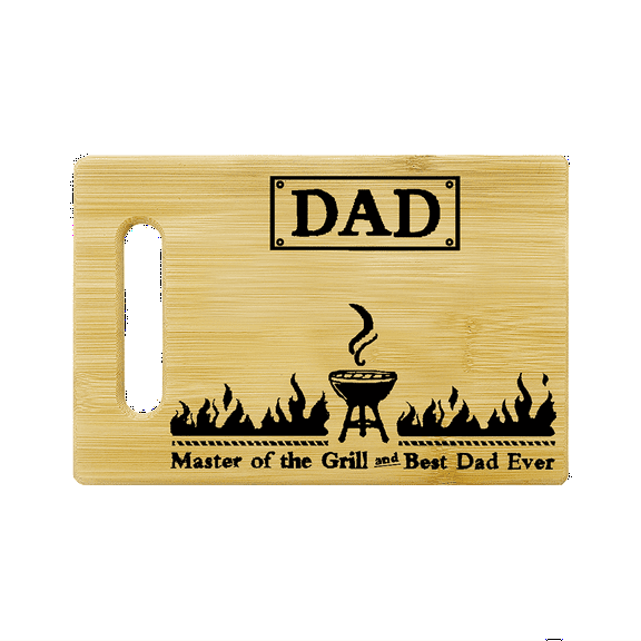Master Of The Grill And Best Dad Ever Cutting Board Gifts Bamboo Cutting Boards For Kitchen Housewarming Gift Present For Fathers Day 11x7inches