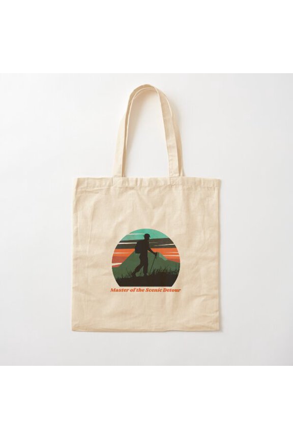 Master Of The Scenic Detour Dad Hiker Canvas Tote Bags, Reusable Shopping Bag