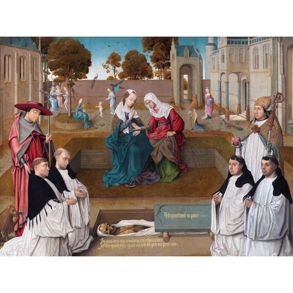 Master Of The Spes Nostra Memorial Tablet Painting Extra Large XL Wall Art Poster Print