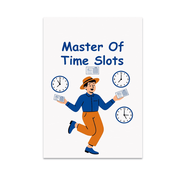 Master Of Time Slots - Calendar Management Enthusiast - 13x19 Poster Print