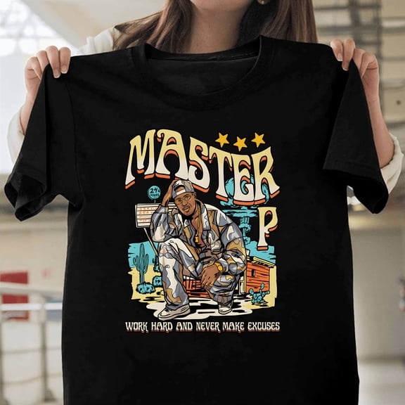 Master P No Excuses No Limit Records Rapper Hip Hop Legend Fan Graphic T40713 Unisex Casual T-Shirt S-5XL