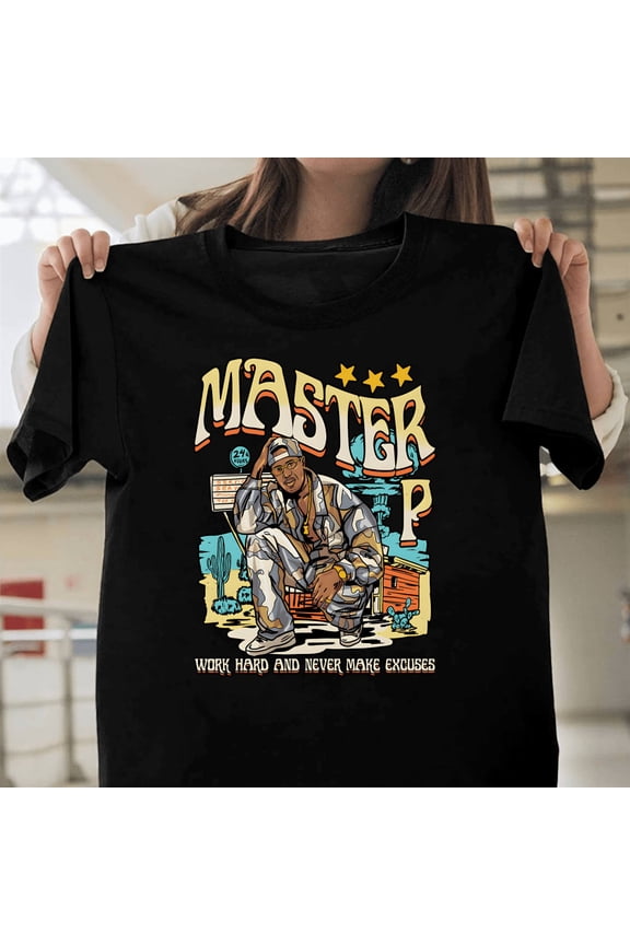 Master P No Excuses No Limit Records Rapper Hip Hop Legend Fan Graphic T40713 Unisex Casual T-Shirt S-5XL