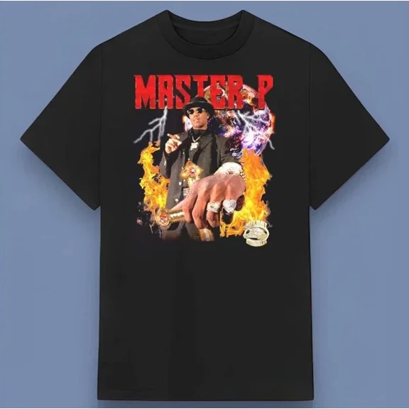 Master P Rapper Shirt Gift for Fans All Size S-4XL ,Black Color,Size L