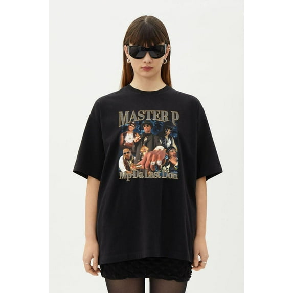 Master P The Last Don Graphic No Limit Records Rap T-Shirt, for men & women, up to size 5XL