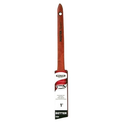 Master Painter 40510TVA 1" Polyester Better Angle Sash Paint Brush With Wood Handle - Quantity of 3