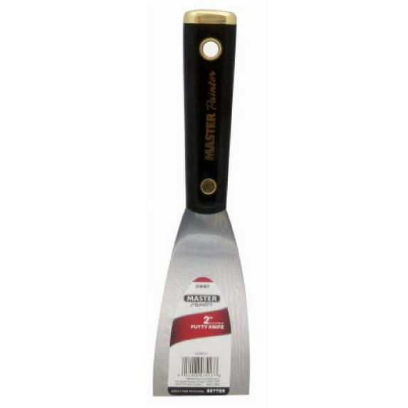 Master Painter 4206TV 2" Inch Spackle Spackling Knife With Black Solvent Resistant Handle - Quantity of 48