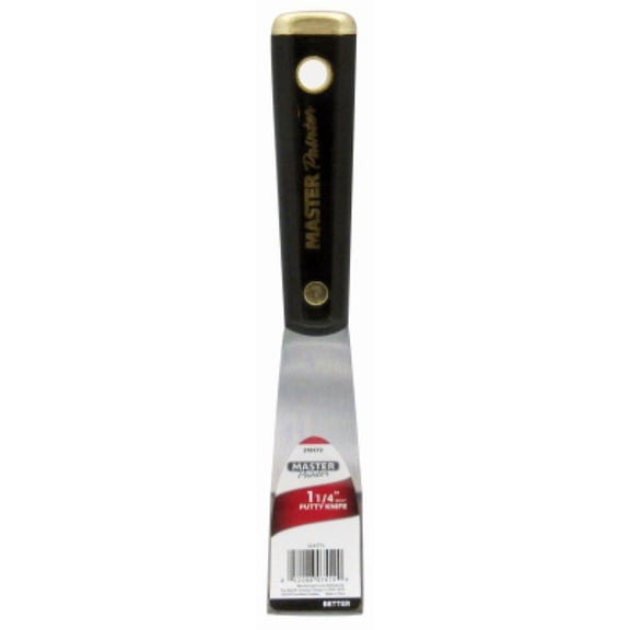 Master Painter 4243TV 1-1/4" Inch Bent Putty Knife With Solvent Resistant Handle - Quantity of 72