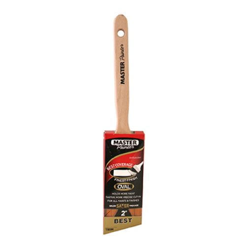 Master Painter 50220TVA 2" Inch Semi Oval Angle Sash Paint Brush - Quantity of 2