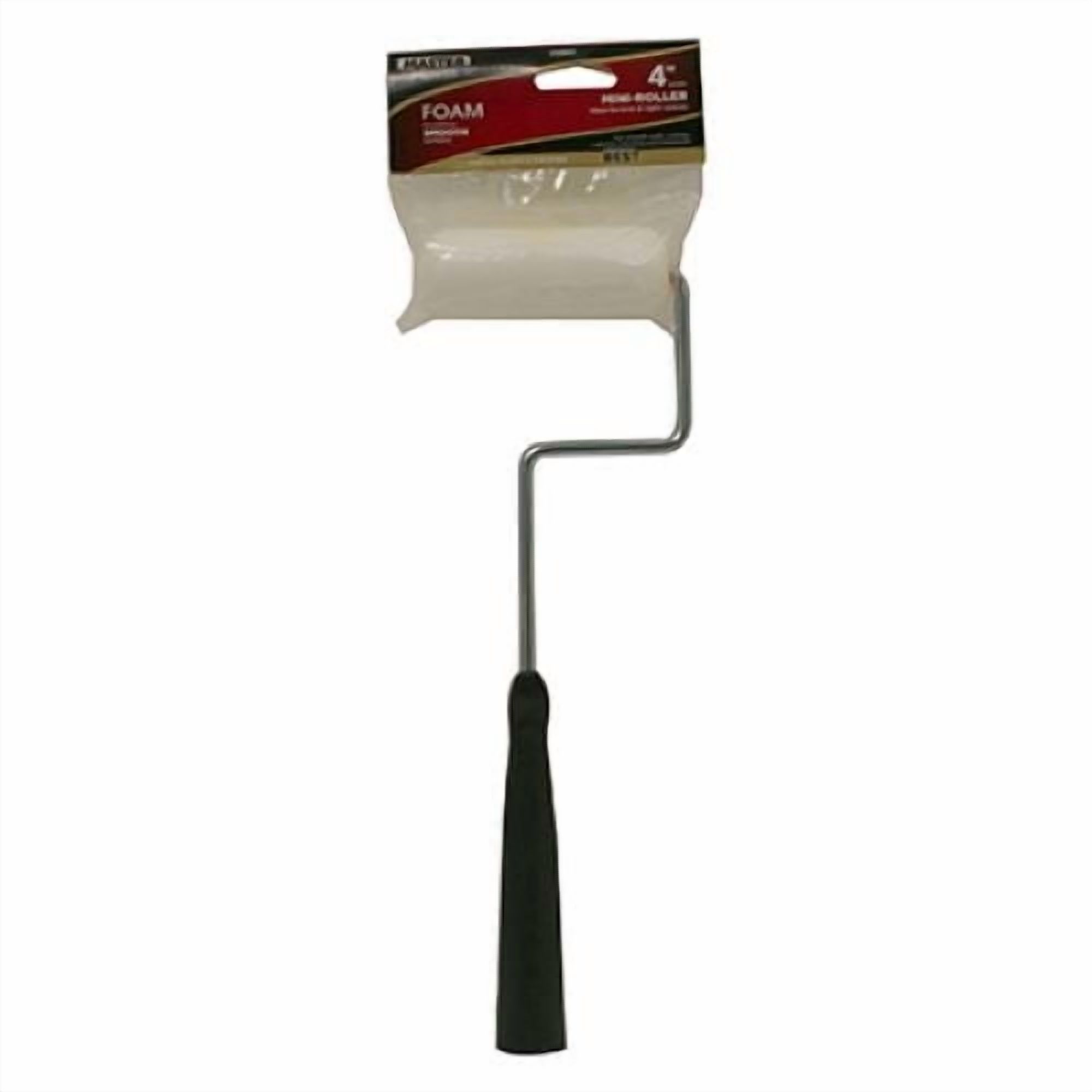 Master Painter 60180TV 4" Inch High Density Foam Mini Paint Roller Cover With 12" Zinc Plated Frame - Quantity of 48