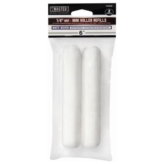 Master Painter Best 60151TV Woven Paint Roller Covers, 6 x 1/4 In. Nap, 2-Pk. - Quantity 12