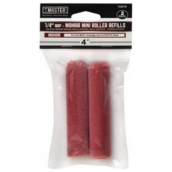 Master Painter Best 60199TV Mohair Mini Paint Roller Covers, 4 x 1/4 In. Nap, 2-Pk. - Quantity 12