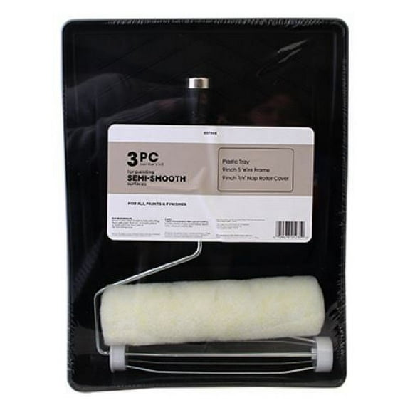 Master Painter MPBTS-3PC Basic 3-Piece Paint Tray Set With Roller - Quantity of 6