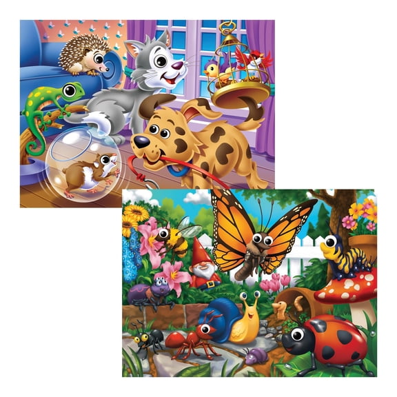 Master Pieces Puzzles Pets and Garden Bugs 48-Piece Googly Eyes Puzzles