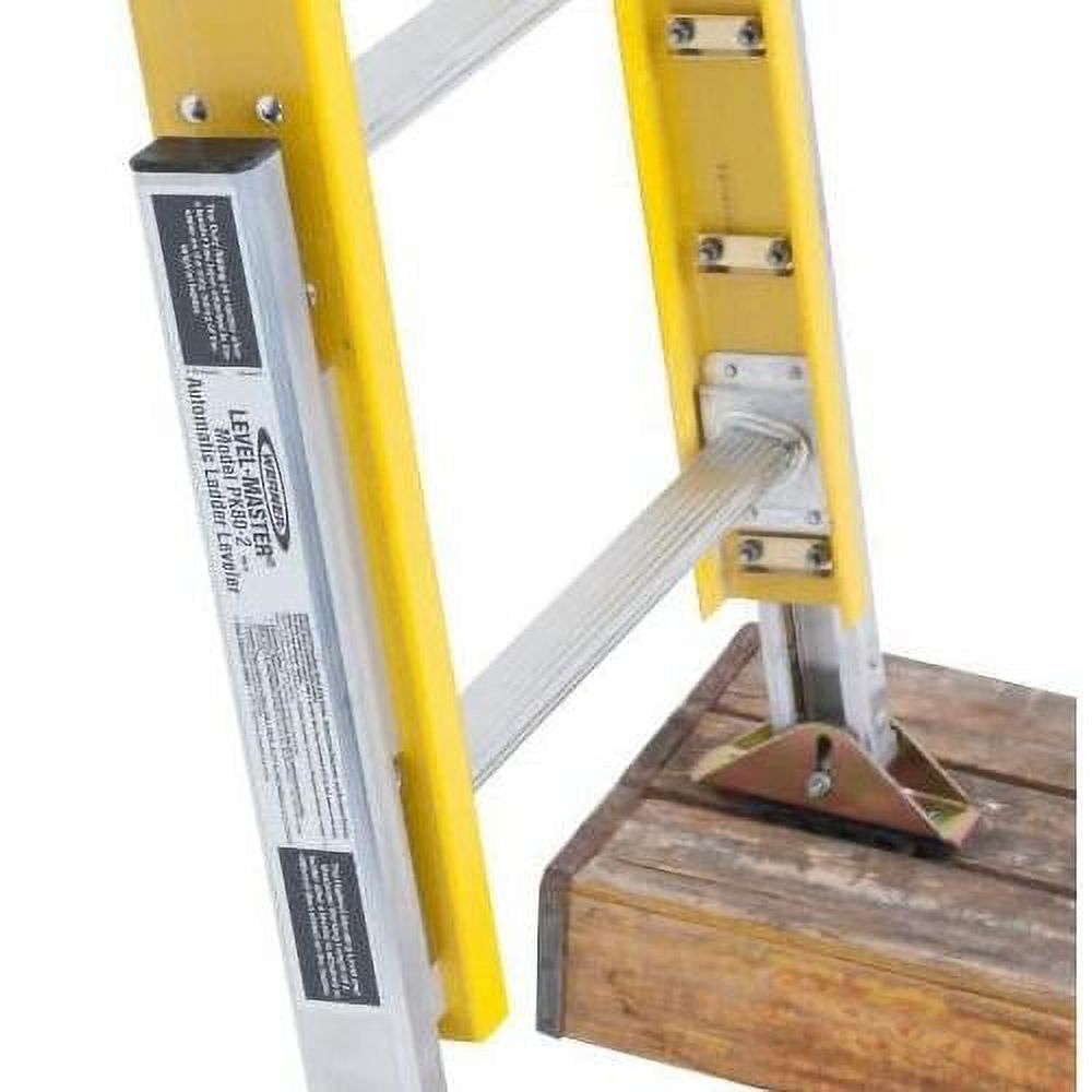 Master Pk80 Automatic Ladder Leveler With Safety Shoes, Aluminum, 1 Pc