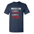 thumbnail image 1 of Master Plan Step 1 Graduate Step 2 Take over The World Sarcastic Humor Graphic Tees Gift For Mens Novelty Funny T Shirt, 1 of 5