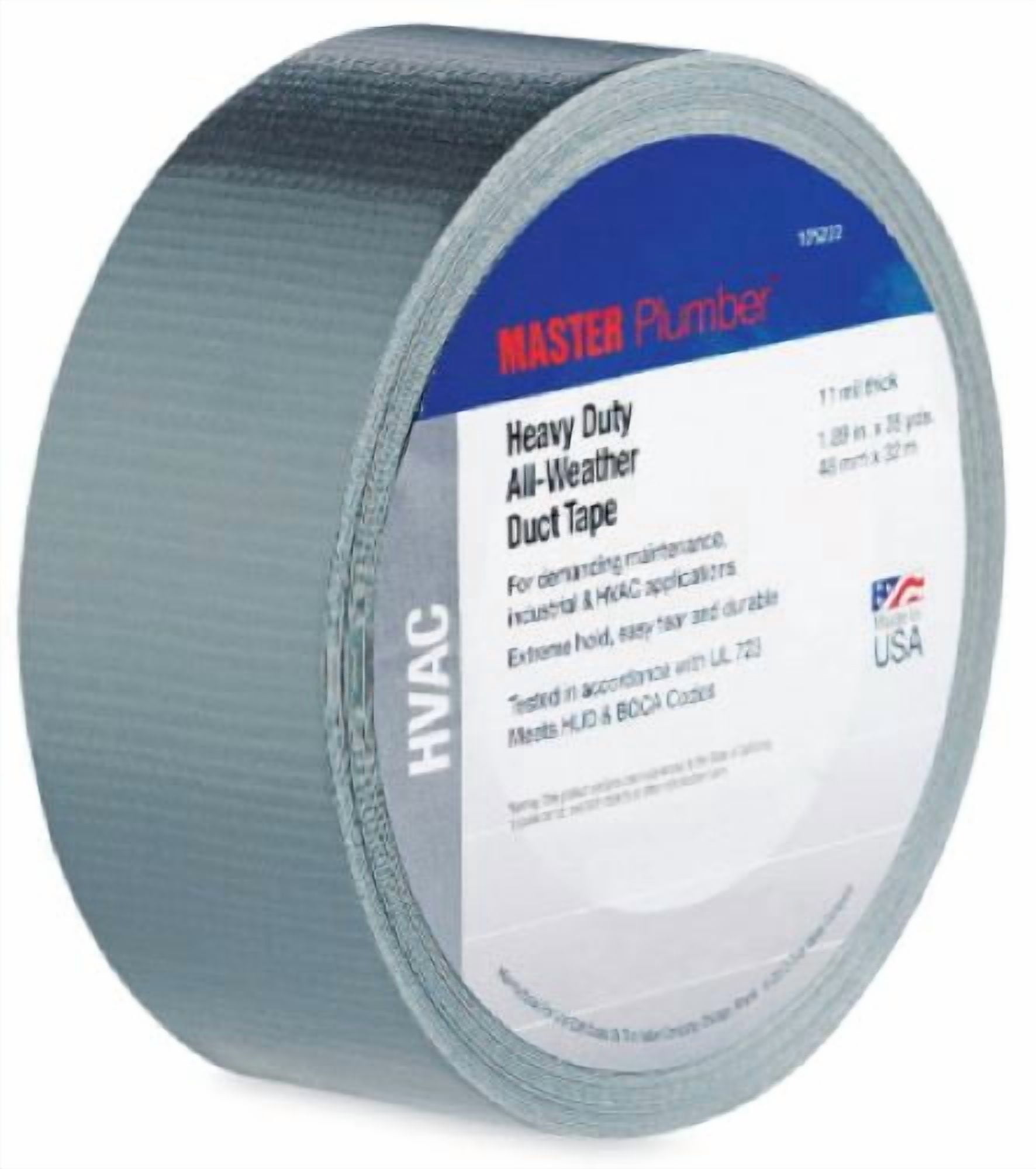 Master Plumber 1126785 1.89" x 35 Yard Contractor Maximum Duty HVAC Duct Tape - Quantity of 24