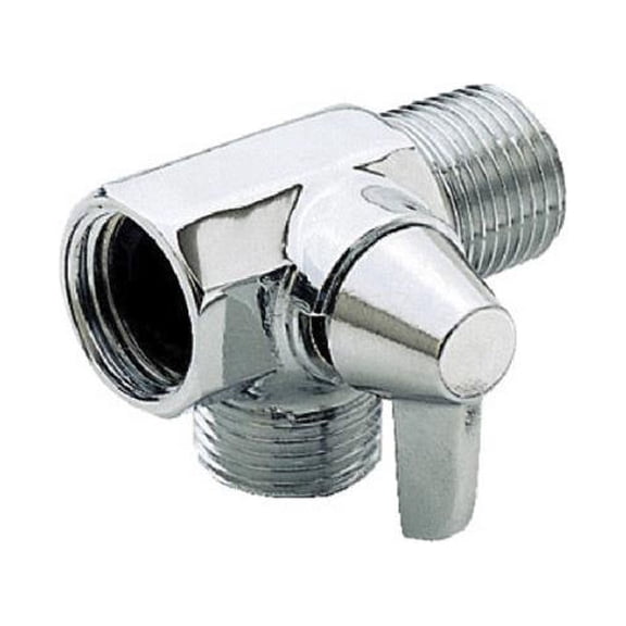 Master Plumber 542327 Chrome Finish Shower Flow Diverter With Arm Control - Quantity 4