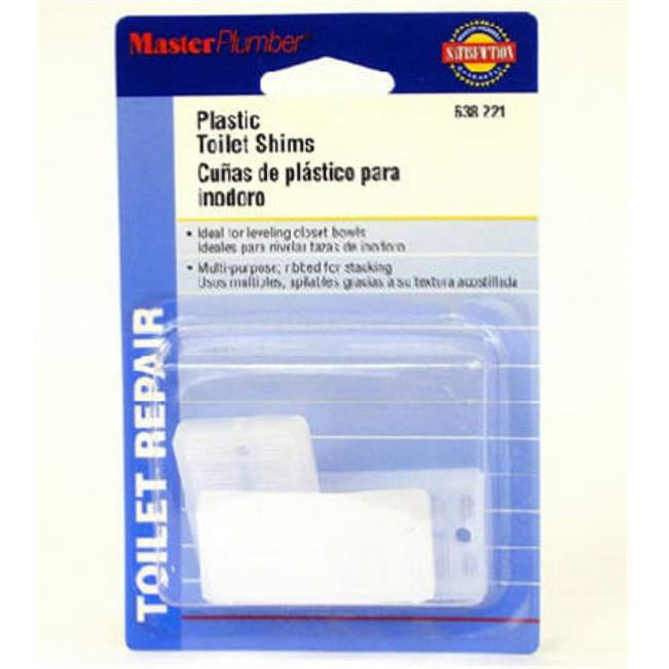 Master Plumber 638221 Plastic Toilet Shim Quantity 12