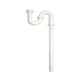 Master Plumber 823658 Plastic Lavatory Floor Drain S Trap, White, Each