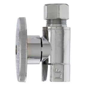 Master Plumber MP2055PCLF Straight Supply Stop Valve, Chrome, 3/8 x 3/8-In. - Quantity 6