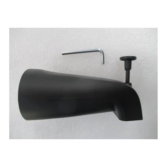 Master Plumber MPN1 Bathtub Diverter Spout, Matte Black, Fits 5/8 In. OD - Quantity 5