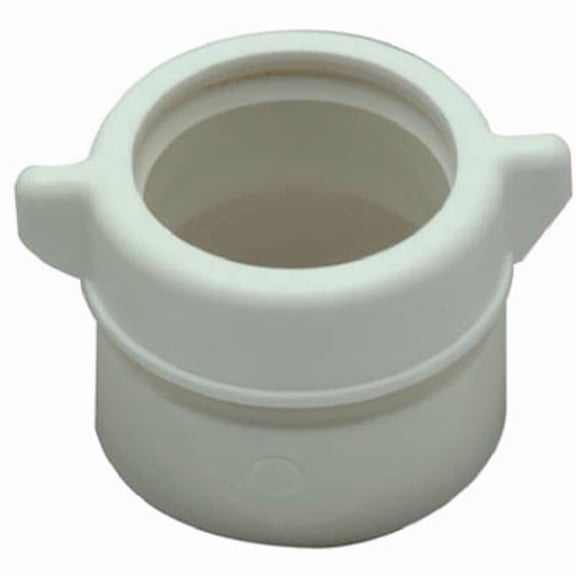 Master Plumber White Plastic Drain Pipe Adapter - White