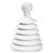 Master Plunger Mighty Tiny Plunger Designed for Bathroom/Kitchen Sinks, Perfect for RV s. Unclogs Fast & Easy Patent Pending - White