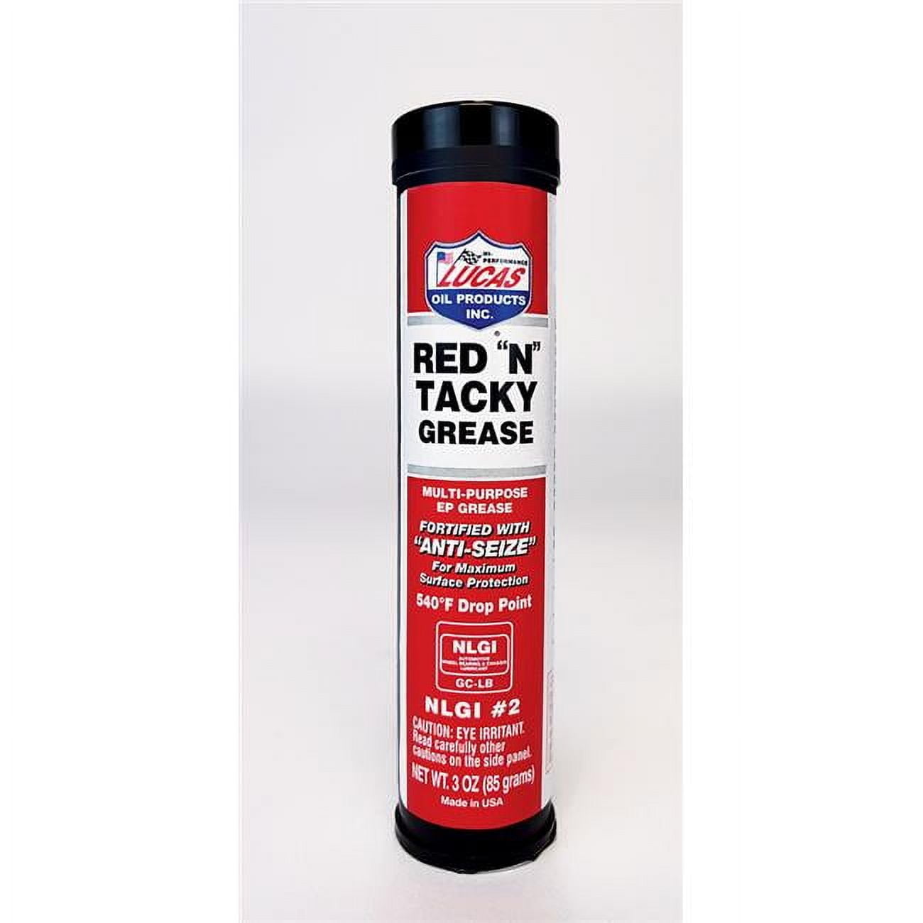 Master Power Brakes ACNLGI2 3 oz Tube Lucas Red N Tacky Grease
