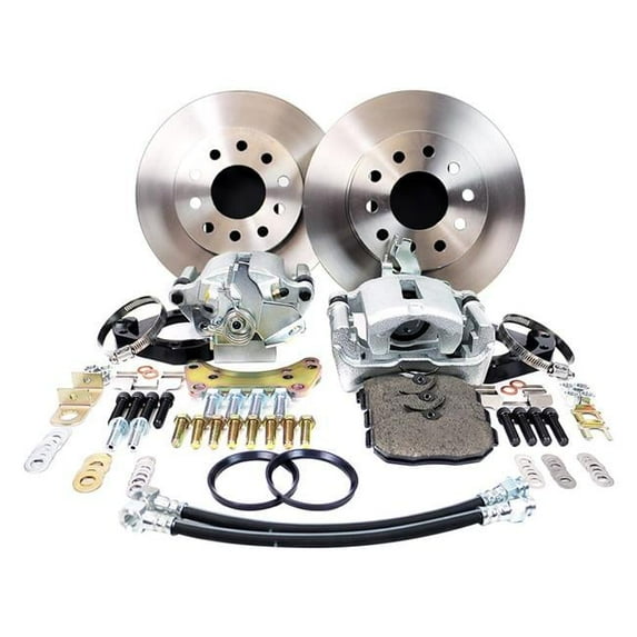 Master Power Brakes DB1515BR 9 in. Legend Serie Rear Disc Brake Conversion Kit for Ford & Small Bearing Flange