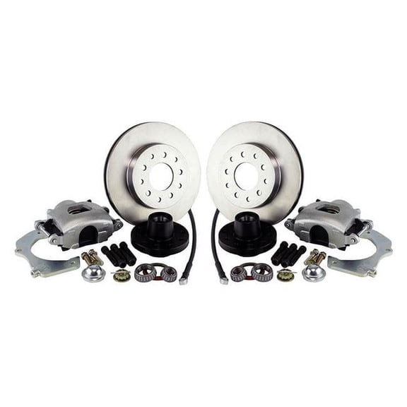 Master Power Brakes DB1526B 5 x 4.50 or 5 x 4.75 in. Bolt Circle Legend Series Front Disc Brake Kit for Universal Mustang II