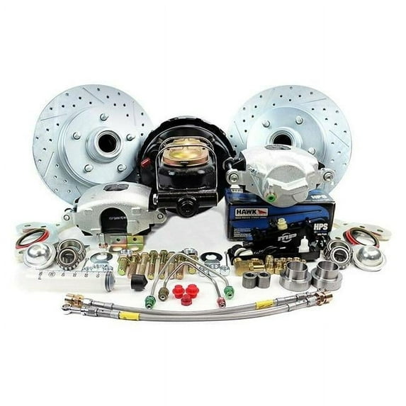 Master Power Brakes DB1708PHP Legend Series HP Front Disc Brake Kit for 1959-1964 Pontiac Catalina & Bonneville, 1962-1964 Grand Prix