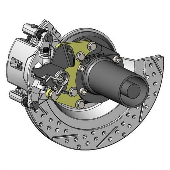 Master Power Brakes DB3792BR Legend Series HP Plus Front Disc Brake Kit for 1968-1969 Gm F-body, 1968-1974 Gm X-body
