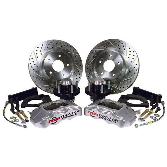 Master Power Brakes DB47133P Power Brake Kit with Use CPP Spindles for 1965-1970 Chev Pass Car Bel Air, Biscayne, Impala